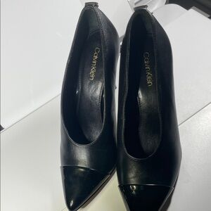 Calvin Klein Black Leather Heels